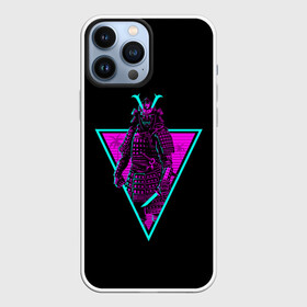 Чехол для iPhone 13 Pro Max с принтом Samurai Retro Neon в Кировске,  |  | Тематика изображения на принте: neon | retro | retrowave | samurai | warior | wave | воин | воины | войны | гладиатор | неон | ретро | ретровейв | рэтро | самураи | самурай