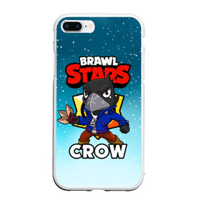 Чехол для iPhone 7Plus/8 Plus матовый с принтом BRAWL STARS CROW в Кировске, Силикон | Область печати: задняя сторона чехла, без боковых панелей | brawl stars | brawl stars crow | brawler | crow | бравл старз | бравлер | ворон