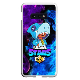 Чехол для Samsung S10E с принтом BRAWL STARS LEON SHARK в Кировске, Силикон | Область печати: задняя сторона чехла, без боковых панелей | Тематика изображения на принте: 8 bit | 8 бит | bibi | brawl stars | bull | coach mike | colt | crow | evil gene | gale | gene | leon | leon shark | max | mecha crow | mortis | mr.p | nani | phoenix | sally leon | sandy | shark | spike | sprout | stars | tara