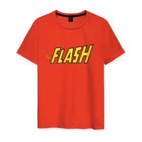 Мужская футболка хлопок с принтом The Flash в Кировске, 100% хлопок | прямой крой, круглый вырез горловины, длина до линии бедер, слегка спущенное плечо. | barry allen | dc | dc comics | flash | shtatflash | барри аллен | флеш | флэш