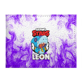 Обложка для студенческого билета с принтом BRAWL STARS LEON SHARK в Кировске, натуральная кожа | Размер: 11*8 см; Печать на всей внешней стороне | 8 bit | 8 бит | brawl stars | bull | colt | crow | leon | leon shark | shark | stars | акула | берли | ворон | динамайк | кольт | леон | леон акула | нита | спайк | шелли | эль примо