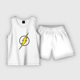 Детская пижама с шортами хлопок с принтом Flash в Кировске,  |  | barry allen | dc | dc comics | flash | барри аллен | флеш | флэш