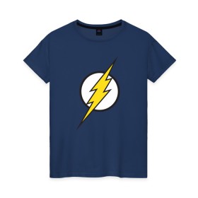 Женская футболка хлопок с принтом Flash в Кировске, 100% хлопок | прямой крой, круглый вырез горловины, длина до линии бедер, слегка спущенное плечо | barry allen | dc | dc comics | flash | барри аллен | флеш | флэш