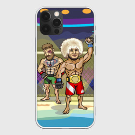 Чехол для iPhone 12 Pro Max с принтом Хабиб Нурмагомедов VS Конор в Кировске, Силикон |  | khabib | mcgreg | mcgregor | mma | ufc | боец | дагестан | даги | единоборства | конор | конор макгрегор | макгрегор | махачкала | мма | спорт | хабиб | хабиб нурмагомедов | юфс