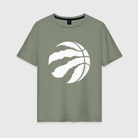 Женская футболка хлопок Oversize с принтом Toronto Raptors W в Кировске, 100% хлопок | свободный крой, круглый ворот, спущенный рукав, длина до линии бедер
 | nba | raptors | toronto | toronto raptors | баскетбол | нба | рэпторс | торонто | торонто рэпторс