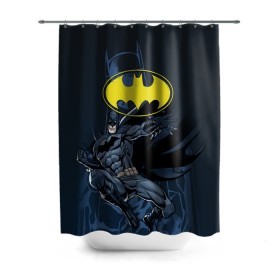 Штора 3D для ванной с принтом Batman в Кировске, 100% полиэстер | плотность материала — 100 г/м2. Стандартный размер — 146 см х 180 см. По верхнему краю — пластиковые люверсы для креплений. В комплекте 10 пластиковых колец | bat man | batman | batman comics | caped crusader | comics | dark knight | бетмен | брюс уэйн | бэт мен | бэтмен | тёмный рыцарь