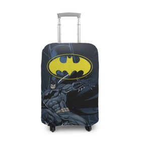 Чехол для чемодана 3D с принтом Batman в Кировске, 86% полиэфир, 14% спандекс | двустороннее нанесение принта, прорези для ручек и колес | bat man | batman | batman comics | caped crusader | comics | dark knight | бетмен | брюс уэйн | бэт мен | бэтмен | тёмный рыцарь