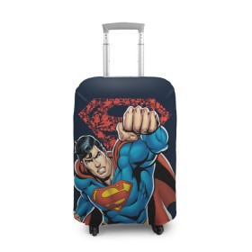 Чехол для чемодана 3D с принтом Superman в Кировске, 86% полиэфир, 14% спандекс | двустороннее нанесение принта, прорези для ручек и колес | clark kent | shtatjl | superman | кларк кент | супермен | супермэн