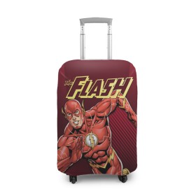 Чехол для чемодана 3D с принтом The Flash в Кировске, 86% полиэфир, 14% спандекс | двустороннее нанесение принта, прорези для ручек и колес | barry allen | dc | dc comics | flash | барри аллен | флеш | флэш