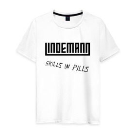 Мужская футболка хлопок с принтом LINDEMANN в Кировске, 100% хлопок | прямой крой, круглый вырез горловины, длина до линии бедер, слегка спущенное плечо. | 