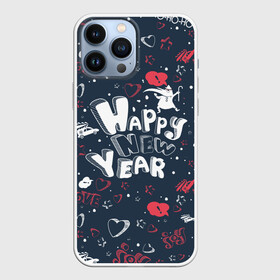 Чехол для iPhone 13 Pro Max с принтом Happy new Year в Кировске,  |  | Тематика изображения на принте: happy new year | santa | дед мороз | каникулы | мороз | новогодний свитер | новый год | оливье | праздник | рождество | санта клаус | свитер новогодний | снег | снегурочка | снежинки