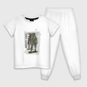 Детская пижама хлопок с принтом Airsoft team в Кировске, 100% хлопок |  брюки и футболка прямого кроя, без карманов, на брюках мягкая резинка на поясе и по низу штанин
 | airsoft | оружие | снаряжение | страйкбол