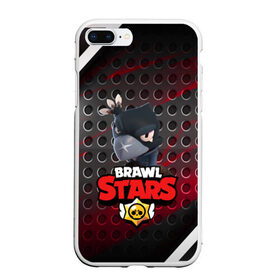 Чехол для iPhone 7Plus/8 Plus матовый с принтом BRAWL STARS CROW в Кировске, Силикон | Область печати: задняя сторона чехла, без боковых панелей | android | brawl stars | crow | games | leon | mobile game | stars | бравл старс | ворон | игры | леон | мобильные игры