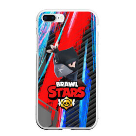 Чехол для iPhone 7Plus/8 Plus матовый с принтом BRAWL STARS CROW в Кировске, Силикон | Область печати: задняя сторона чехла, без боковых панелей | android | brawl stars | crow | games | leon | mobile game | stars | бравл старс | ворон | игры | леон | мобильные игры