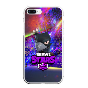 Чехол для iPhone 7Plus/8 Plus матовый с принтом BRAWL STARS CROW в Кировске, Силикон | Область печати: задняя сторона чехла, без боковых панелей | android | brawl stars | crow | games | leon | mobile game | stars | бравл старс | ворон | игры | леон | мобильные игры