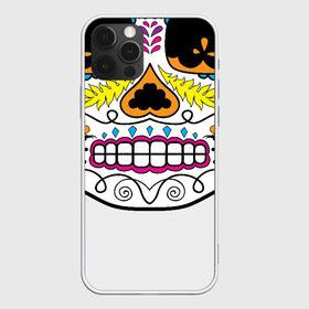 Чехол для iPhone 12 Pro Max с принтом Мексиканский череп - Skull в Кировске, Силикон |  | calavera | day of the dead | dia de los muertos | halloween | skull | sugar skull | готика | день мертвых | колдовство | мексиканский череп | мистика | подарок | сахарный череп | цветы | череп