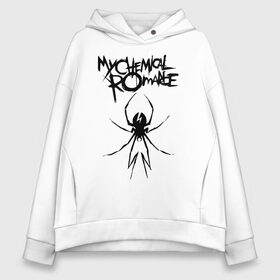 Женское худи Oversize хлопок с принтом My Chemical Romance в Кировске, френч-терри — 70% хлопок, 30% полиэстер. Мягкий теплый начес внутри —100% хлопок | боковые карманы, эластичные манжеты и нижняя кромка, капюшон на магнитной кнопке | gerard way | mcr | my chemical romance | альтернативный | группа | джерард уэй | май кемикал романс | мкр | мой химический роман | мхр | мцр | панк | поп | поппанк | рок | рэй торо