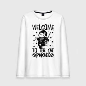 Мужской лонгслив хлопок с принтом Welcome to the cat parade в Кировске, 100% хлопок |  | gerard way | mcr | my chemical romance | альтернативный | группа | джерард уэй | май кемикал романс | мкр | мой химический роман | мхр | мцр | панк | поп | поппанк | рок | рэй торо