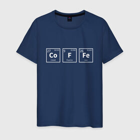 Мужская футболка хлопок с принтом Coffee в Кировске, 100% хлопок | прямой крой, круглый вырез горловины, длина до линии бедер, слегка спущенное плечо. | Тематика изображения на принте: cofe | coffe | coffee | кофе | кофеин