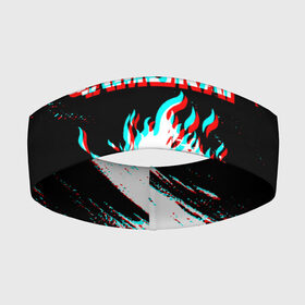 Повязка на голову 3D с принтом Samurai | Glitch. в Кировске,  |  | cbp | cyberpunk 2077 | glitch | samurai | глитч | игра | киберпанк 2077 | самурай