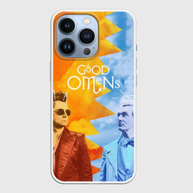 Чехол для iPhone 13 Pro с принтом Good Omens в Кировске,  |  | aziraphale | crowley | david | demon | good | omens | pratchett | tennant | terry | азирафаэль | ангел | благие | демон | дэвид | знамения | кроули | майкл шин | пратчетт | теннант | терри