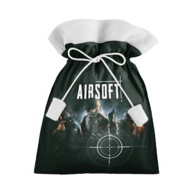 Подарочный 3D мешок с принтом AIRSOFT в Кировске, 100% полиэстер | Размер: 29*39 см | airsoft | оружие | снаряжение | страйкбол | стрельба