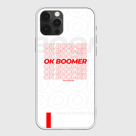 Чехол для iPhone 12 Pro с принтом Ok boomer 3D в Кировске, силикон | область печати: задняя сторона чехла, без боковых панелей | Тематика изображения на принте: boomer | casual | ok | ok boomer | бумер | зумеры | ок | ок бумер | хорошо