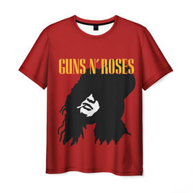 Мужская футболка 3D с принтом Guns n roses в Кировске, 100% полиэфир | прямой крой, круглый вырез горловины, длина до линии бедер | axl rose | geffen records | gnr | guns | rock | roses | slash | гансы | пистолеты | розы | рок | слеш | эксл роуз