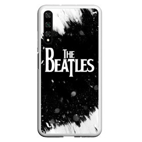 Чехол для Honor 20 с принтом The Beatles BW в Кировске, Силикон | Область печати: задняя сторона чехла, без боковых панелей | Тематика изображения на принте: beatles | rock | the beatles | битлз | битлс | музыка | рок