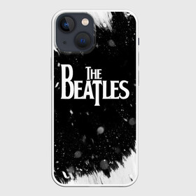 Чехол для iPhone 13 mini с принтом The Beatles BW в Кировске,  |  | Тематика изображения на принте: beatles | rock | the beatles | битлз | битлс | музыка | рок