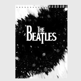 Скетчбук с принтом The Beatles BW в Кировске, 100% бумага
 | 48 листов, плотность листов — 100 г/м2, плотность картонной обложки — 250 г/м2. Листы скреплены сверху удобной пружинной спиралью | Тематика изображения на принте: beatles | rock | the beatles | битлз | битлс | музыка | рок