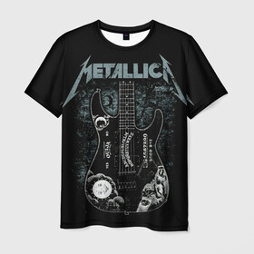 Мужская футболка 3D с принтом Metallica в Кировске, 100% полиэфир | прямой крой, круглый вырез горловины, длина до линии бедер | heavy metal | metal | metallica | гитара | группы | метал | металлика | музыка | рок | трэш метал | хєви метал