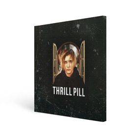 Холст квадратный с принтом THRILL PILL - Грустная Песня в Кировске, 100% ПВХ |  | fuelle | logo | music | noir | pil | pill | rap | raper | symbol | thril | thrill | tril | trill | дамб | лого | музыка | пил | пилл | рэп | рэппер | сам | символ | трил | трилл | тхрил | тхрилл | фотографии | щит