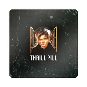 Магнит виниловый Квадрат с принтом THRILL PILL - Грустная Песня в Кировске, полимерный материал с магнитным слоем | размер 9*9 см, закругленные углы | fuelle | logo | music | noir | pil | pill | rap | raper | symbol | thril | thrill | tril | trill | дамб | лого | музыка | пил | пилл | рэп | рэппер | сам | символ | трил | трилл | тхрил | тхрилл | фотографии | щит