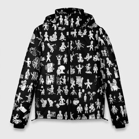 Мужская зимняя куртка 3D с принтом FALLOUT BLACK в Кировске, верх — 100% полиэстер; подкладка — 100% полиэстер; утеплитель — 100% полиэстер | длина ниже бедра, свободный силуэт Оверсайз. Есть воротник-стойка, отстегивающийся капюшон и ветрозащитная планка. 

Боковые карманы с листочкой на кнопках и внутренний карман на молнии. | bethesda | bethesda game studios | fallout | fallout 4 | game | vault   tec | vault boy | игры | постапокалипсис | убежище 101