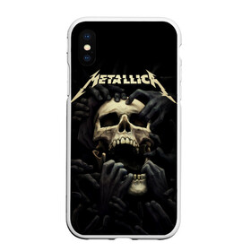 Чехол для iPhone XS Max матовый с принтом Metallica в Кировске, Силикон | Область печати: задняя сторона чехла, без боковых панелей | heavy metal | metal | metallica | гитара | группы | метал | металлика | музыка | рок | трэш метал | хєви метал