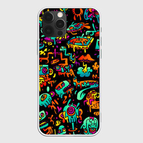 Чехол для iPhone 12 Pro Max с принтом Multicolored Doodle в Кировске, Силикон |  | 