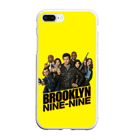 Чехол для iPhone 7Plus/8 Plus матовый с принтом Brooklyn Nine-Nine в Кировске, Силикон | Область печати: задняя сторона чехла, без боковых панелей | Тематика изображения на принте: 9 9 | 99 | andy | beatriz | brooklyn | detective | diaz | jake | nine nine | peralta | rosa | samberg | stephanie | беатрис | бруклин | детектив | джейк | перальта | роза | стефани | сэмберг | энди