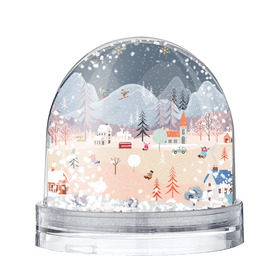 Снежный шар с принтом Новогодние каникулы в Кировске, Пластик | Изображение внутри шара печатается на глянцевой фотобумаге с двух сторон | 2020 | елка | елки | елочные игрушки | зима | зимняя | игрушки | мороз | новогодняя | новый год | новый год 2020 | рождество | рябина | снег | холод