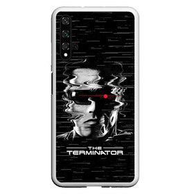 Чехол для Honor 20 с принтом The Terminator в Кировске, Силикон | Область печати: задняя сторона чехла, без боковых панелей | arnold | connor | john | robot | schwarzenegger | skynet | t 800 | terminator | арнольд | джон | коннор | ликвидатор | небесная | робот | сеть | скайнет | терминатор | шварценеггер