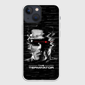 Чехол для iPhone 13 mini с принтом The Terminator в Кировске,  |  | arnold | connor | john | robot | schwarzenegger | skynet | t 800 | terminator | арнольд | джон | коннор | ликвидатор | небесная | робот | сеть | скайнет | терминатор | шварценеггер