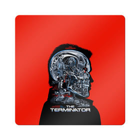 Магнит виниловый Квадрат с принтом The Terminator в Кировске, полимерный материал с магнитным слоем | размер 9*9 см, закругленные углы | arnold | connor | john | robot | schwarzenegger | skynet | t 800 | terminator | арнольд | джон | коннор | ликвидатор | небесная | робот | сеть | скайнет | терминатор | шварценеггер