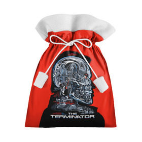 Подарочный 3D мешок с принтом The Terminator в Кировске, 100% полиэстер | Размер: 29*39 см | arnold | connor | john | robot | schwarzenegger | skynet | t 800 | terminator | арнольд | джон | коннор | ликвидатор | небесная | робот | сеть | скайнет | терминатор | шварценеггер