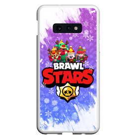 Чехол для Samsung S10E с принтом Новогодний Brawl Stars №5 в Кировске, Силикон | Область печати: задняя сторона чехла, без боковых панелей | 2020 | brawl | brawl stars | christmas | leon | new year | stars | бравл старс | брол старс | леон | новогодний | новый год | рождество