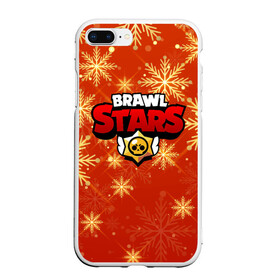 Чехол для iPhone 7Plus/8 Plus матовый с принтом Новогодний Brawl Stars в Кировске, Силикон | Область печати: задняя сторона чехла, без боковых панелей | Тематика изображения на принте: brawl | brawl stars | crow | leon | stars | бравл | бравл старс | браво старс | зима | игра | компьютерная | кров | леон | новогодний | новый год | онлайн | с новым годом | снеж | старс