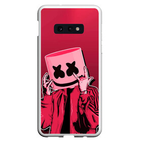 Чехол для Samsung S10E с принтом Marshmello Rock в Кировске, Силикон | Область печати: задняя сторона чехла, без боковых панелей | dj | fortnitemarshmello | marshmello | music | rock | диджей | зефир | знаменитость | маршмэллоу | музыка | музыкант