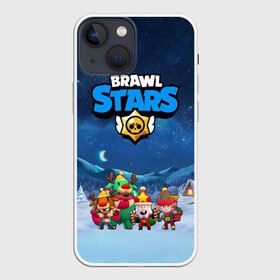 Чехол для iPhone 13 mini с принтом Новогодний Brawl Stars в Кировске,  |  | brawl stars | brawl stars 8 bit | brawl stars crow | brawl stars crow phoenix | brawl stars l | brawl stars leon | brawl stars leon shark | brawl stars nita | brawl stars robot spike | brawl stars spike | бравл старс | бравла старс | браво с