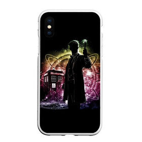 Чехол для iPhone XS Max матовый с принтом Doctor Who в Кировске, Силикон | Область печати: задняя сторона чехла, без боковых панелей | bbc | dimension | dr who | jenna coleman | jodie whittaker | matt smith | relative | resolution | space | tardis | the doctor | time | галлифрей | джоди уиттакер | доктор кто | тардис