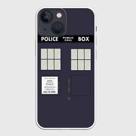 Чехол для iPhone 13 mini с принтом Doctor Who в Кировске,  |  | Тематика изображения на принте: bbc | dimension | dr who | jenna coleman | jodie whittaker | matt smith | relative | resolution | space | tardis | the doctor | time | галлифрей | джоди уиттакер | доктор кто | тардис