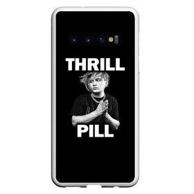 Чехол для Samsung Galaxy S10 с принтом Thrill pill в Кировске, Силикон | Область печати: задняя сторона чехла, без боковых панелей | Тематика изображения на принте: pill | thrill | thrill pill | пилл | тимур самедов | трилл | трилл пилл